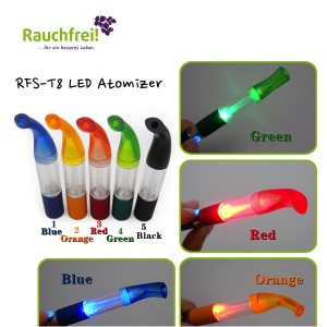 LED Clear Verdampfer mit ergonomisch geformtem Mundstück in 3 tollen Farben